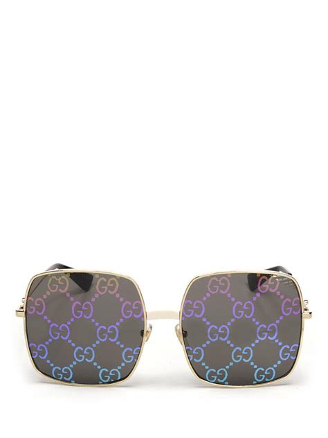 gucci chain link sunglasses|Gucci holographic sunglasses.